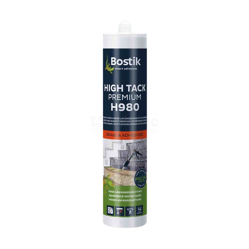Montagelijm Bostik H980HighTack 290ml wit premium