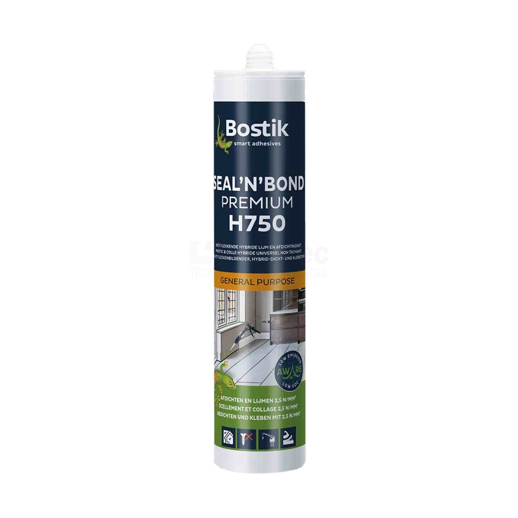 Montagelijm Bostik H750Seal'N bond 290ml zwart premium