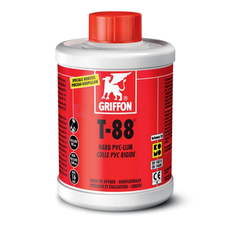 Lijm Griffon Hard PVC T-88 Kiwa 1ltr