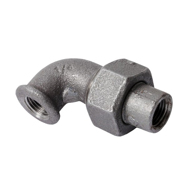 Kniekoppeling Malleable 96 2" geg. gietijzer bi.dr.BSP