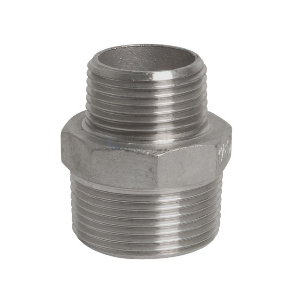 Dubbele nippel 245-bu.x bu. 3"x2" staal th.verz.