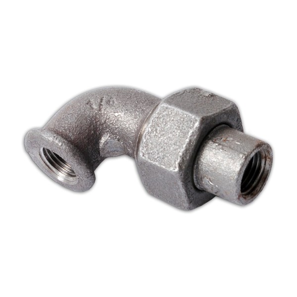 Kniekoppeling Malleable 96 1,1/2" zwart smeedstaal bi.dr.BSP