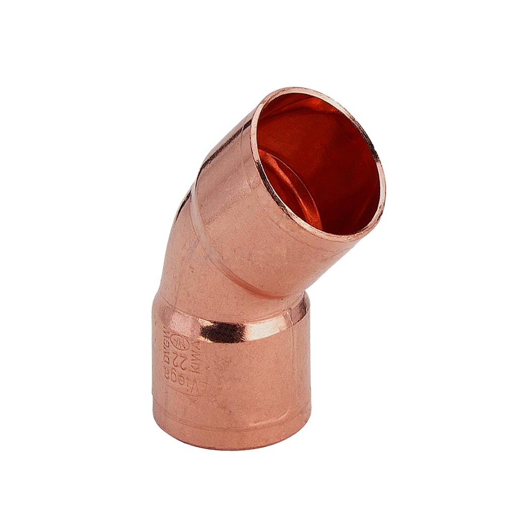Bocht Viega cap.xcap. 22x22mm roodkoper 45grd