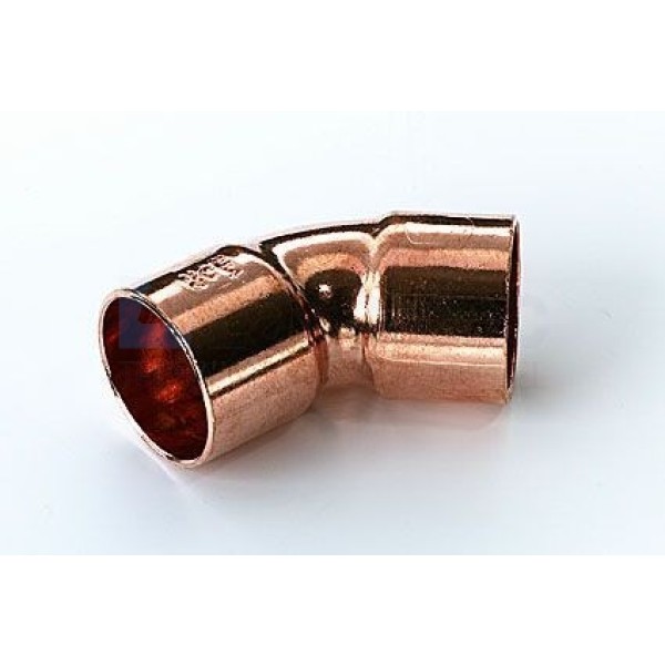 Bocht Viega cap.xcap. 54x54mm roodkoper 45grd