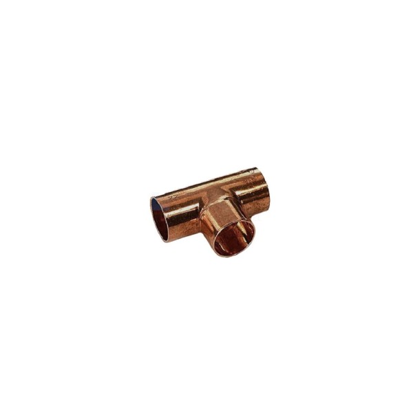 T-stuk Viega 3xcap. 22x22x22mm roodkoper
