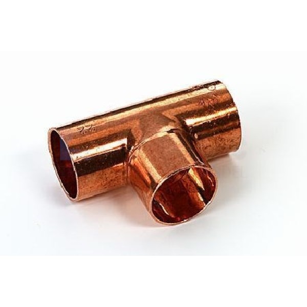 T-stuk Viega 3xcap. 35x35x35mm roodkoper