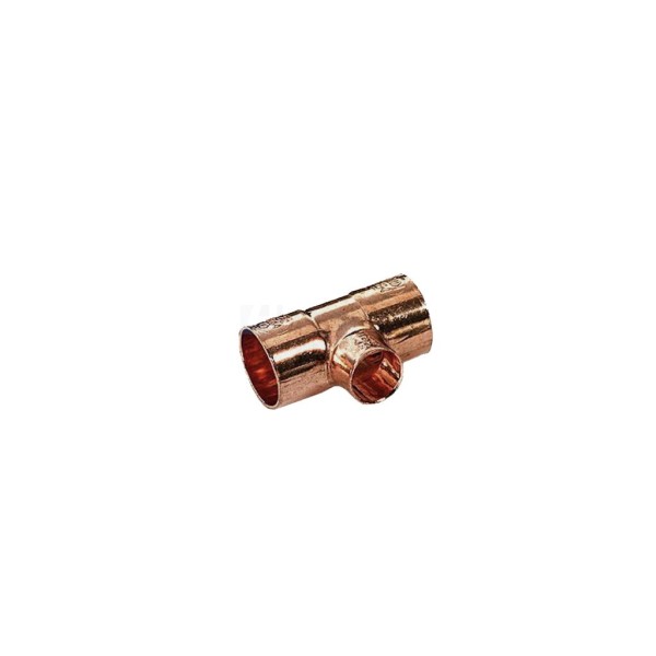 T-stuk Viega 3xcap. 22x15x15mm roodkoper