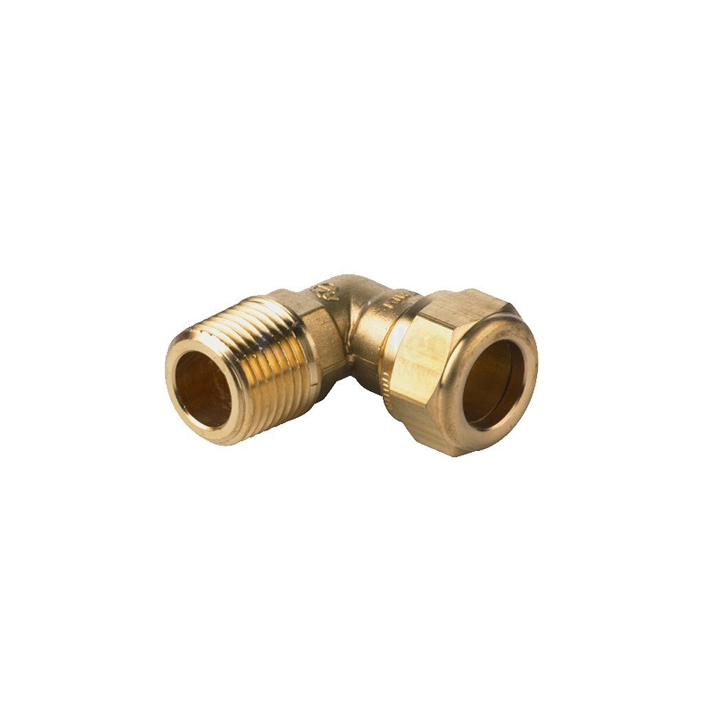 Kniekoppeling VSH S1212-klemxbui. 22mmx3/4" CuZn BSPT