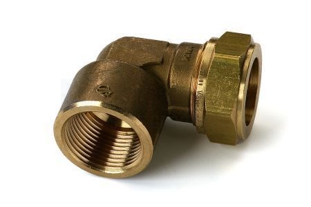 Kniekoppeling VSH S1214-klemxbin. 22mmx3/4" CuZn BSP
