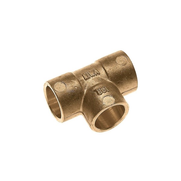 Soldeer-T-stuk Bonfix 3xcap. 3"x35mm CuZn