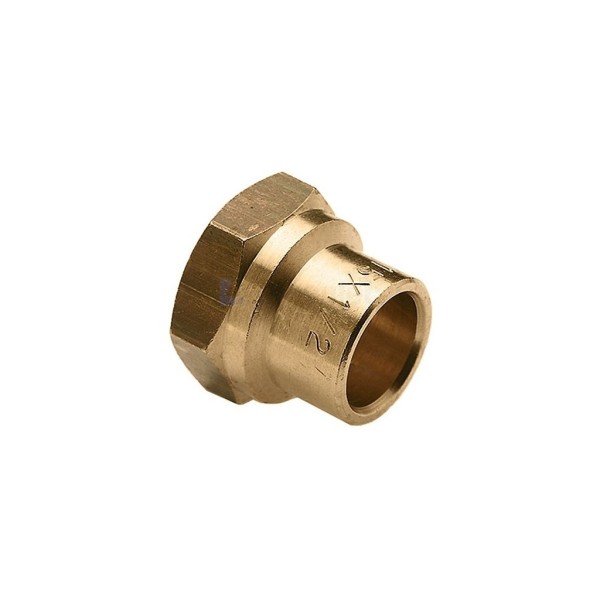 Schroefbus Bonfix cap.xbi. 22x1/2"BSP CuZn