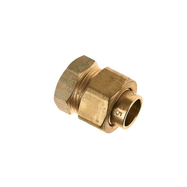 Soldeerkoppeling Bonfix capxbi 35x1.1/4"BSP CuZn 3dlg tbv gas