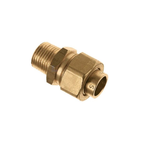 Soldeerkoppeling Bonfix cap.xbu. 28x1"BSPT CuZn 3dlg tbv gas