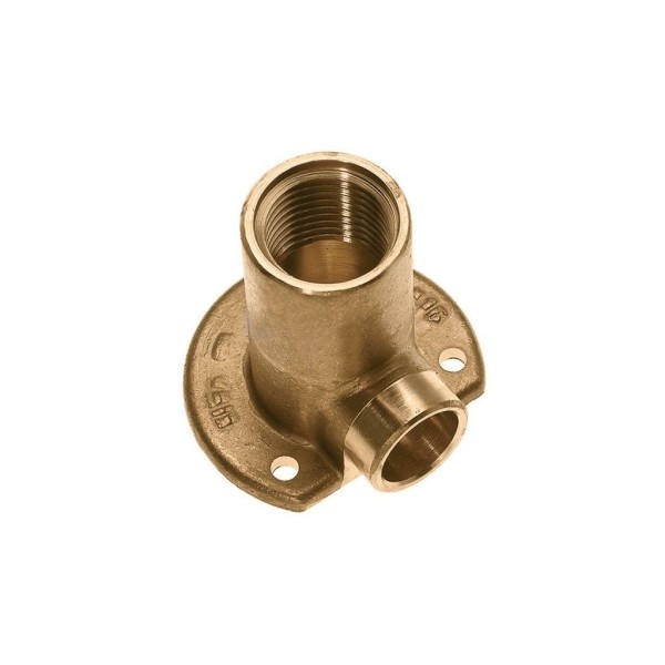Muurplaat Bonfix cap.xbi. 12x1/2"BSP CuZn h=40mm