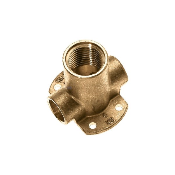 Muurplaat Bonfix cap.xbi.xcap. 15x1/2"BSPx15 CuZn h=45mm