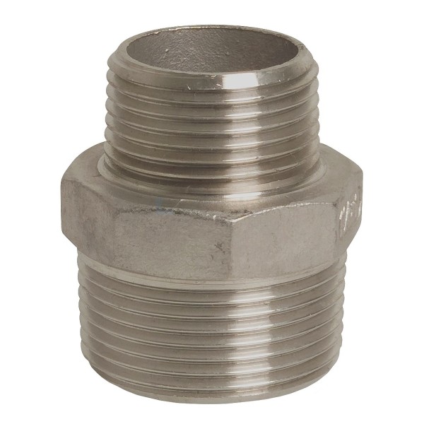 Dubbele nippel 245-bu.x bu. 3/8"x1/4" rvs316