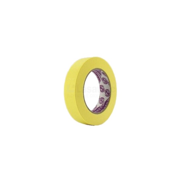 Afplaktape Technotape SP 19mm geel papier a50m