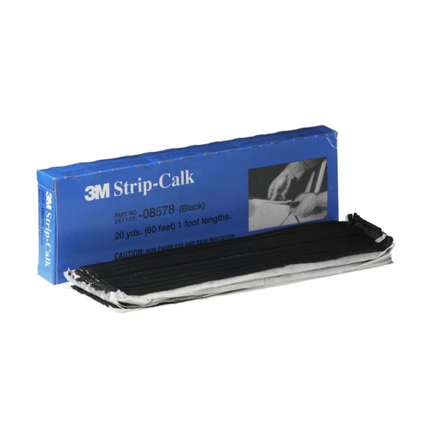 Kitstrip 3M 08578 6mmx30cm zwart ds a 60 strips