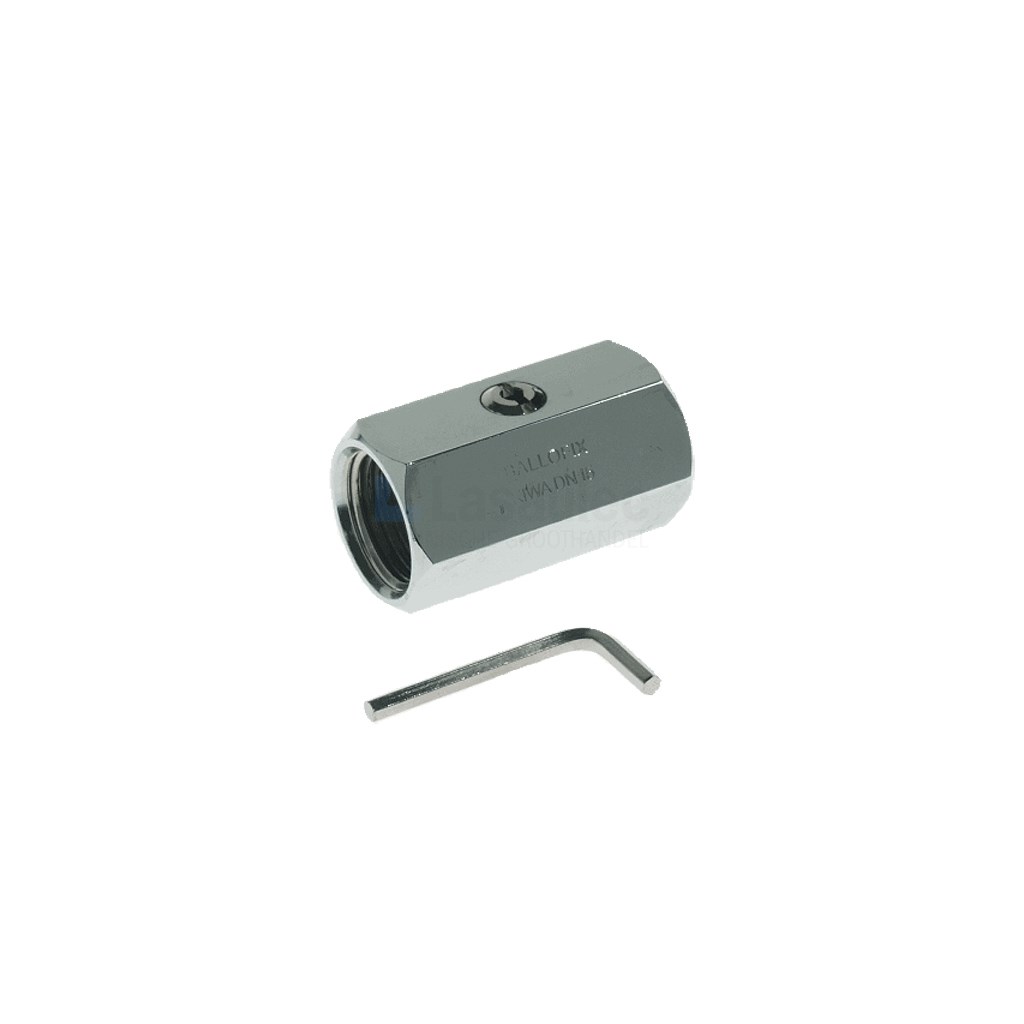 Kogelkraan Ballofix B3800 1/2" BSP bixbu CuZn-Cr PN16bar