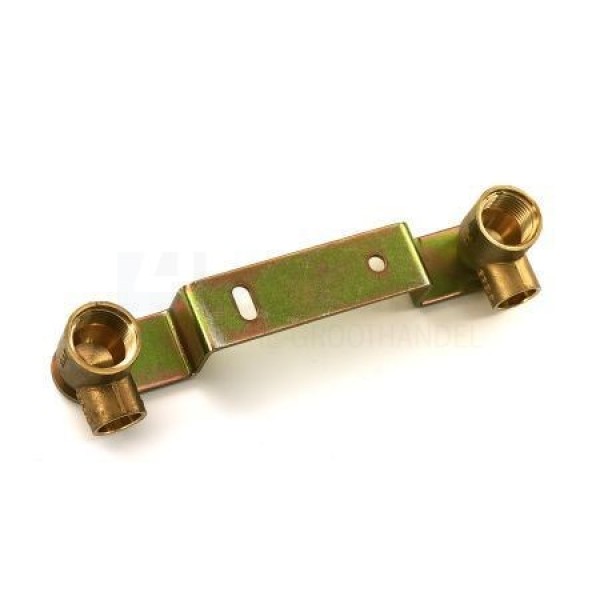 Muurplaatbeugel Bonfix cap.xbi. 3/8"BSPx12mm CuZn hoh120mm