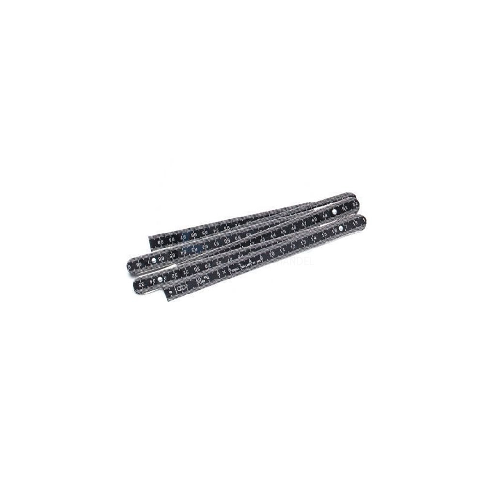 Duimstok Schuil 1507 1m zwart aluminium