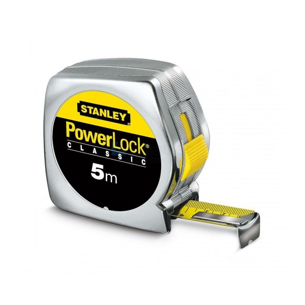 Rolbandmaat Stanley 1-33-194 5m-19mm ABS verchr Powerl kl2