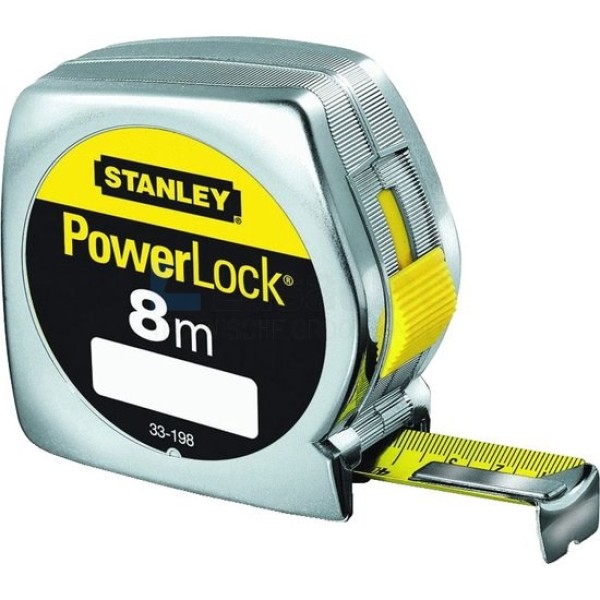 Rolbandmaat Stanley 1-33-198 8m-25mm ABS verchr Powerl kl2