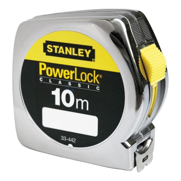 Rolbandmaat Stanley 1-33-442 10m-25mm ABS verchr Powerl kl2