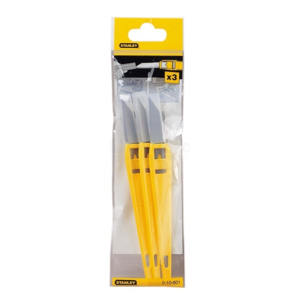 Mes Stanley 0-10-601 140mm wegwerp, a 3stuks
