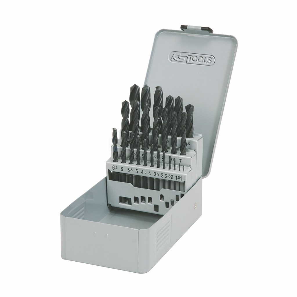 Borenset KS-Tools 3301613 1-13mm HSS 25-delig 0,5mm oplopend