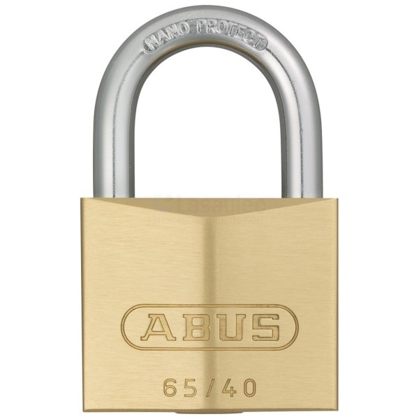 Hangslot Abus KA-404 65/40 CuZn gelijksluitend, vpe=12st