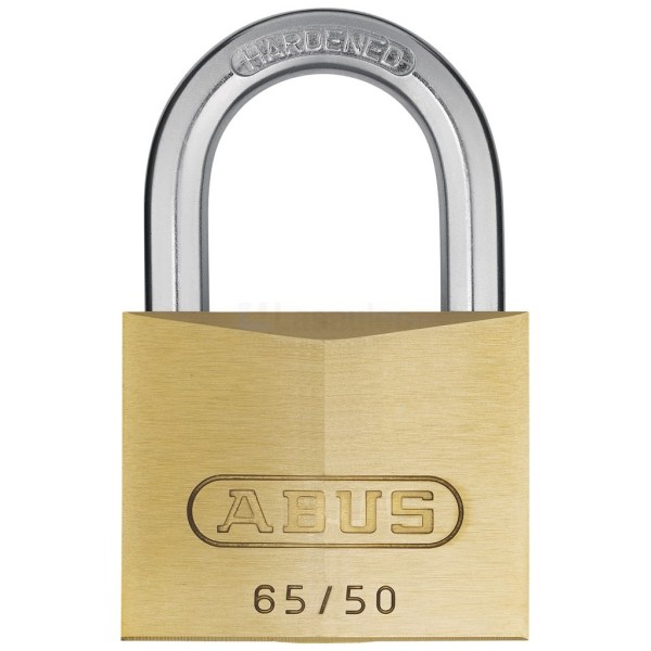 Hangslot Abus KA-505 65/50 CuZn gelijksluitend, vpe=6st