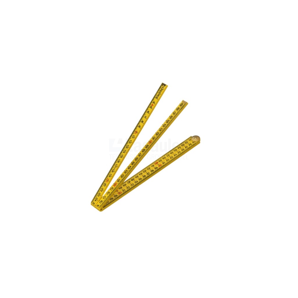 Duimstok Schuil 8623 1mtr geel ABS