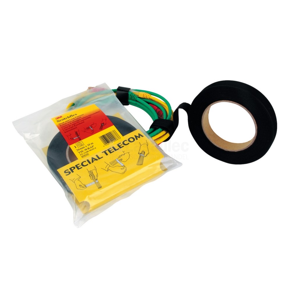 Klittenband 3M 20mmx10m zw flexibel