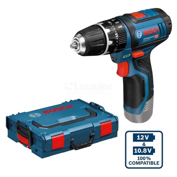 Boorschroefmachine Bosch GSR12V-15 12V-2Ah 30Nm L-boxx