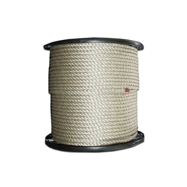 Touw 8mm beige PP rol a220m