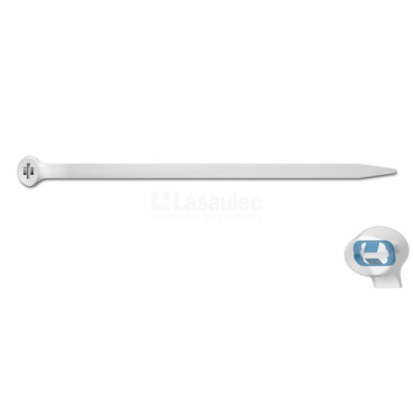 Kabelbinder Elematic 2-lock 360x4.5mm transp. zak a100st