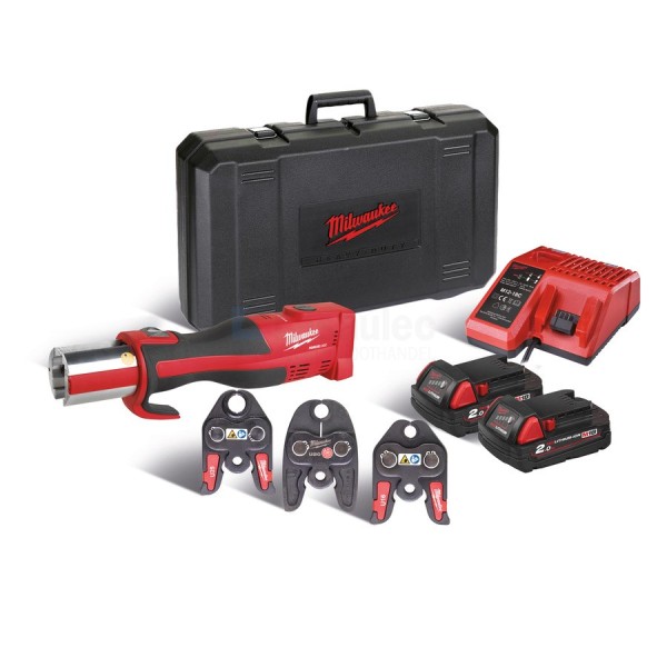 Persmachineset Milwaukee M18 BLHPT-202C U SET 2x 18V-2Ah