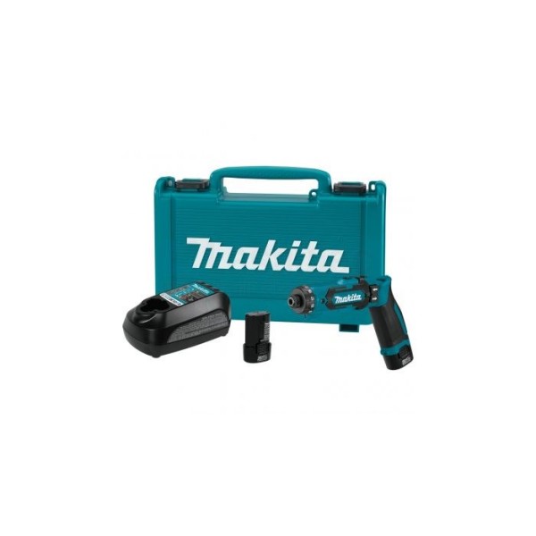 Schroefmachine Makita DF012DSE 7,2V-1,5Ah 1/4" 6-kant