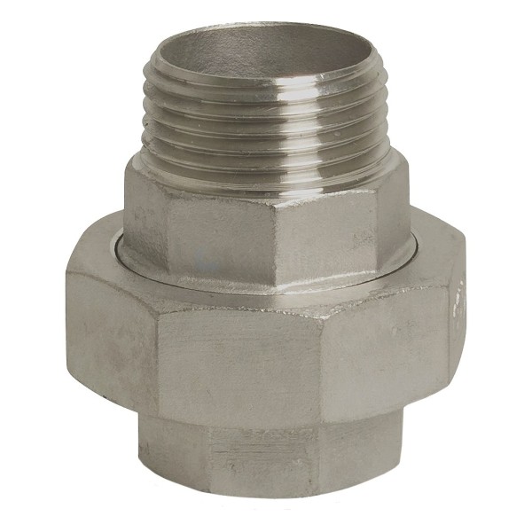 Koppeling 341-bi.x bu. 1"x1" rvs316 conische dichting