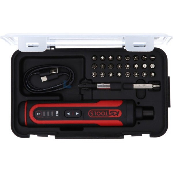 Schroefmachine KS-Tools 515.3600 met 26-delige 1/4" bitset