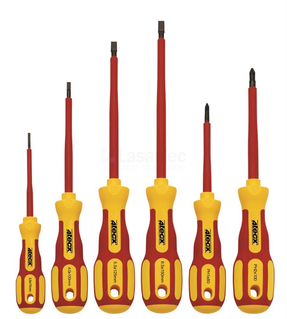 Schroevendraaierset 4Tecx VDE PH-gleuf 6-delig