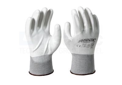 Handschoen 4Tecx maat 9 wit pu 3 paar