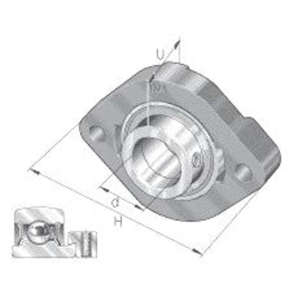 Lagerhuis INA FLCTE30 30mm